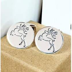 Gemelos personalizados animales y mascotas plata de ley