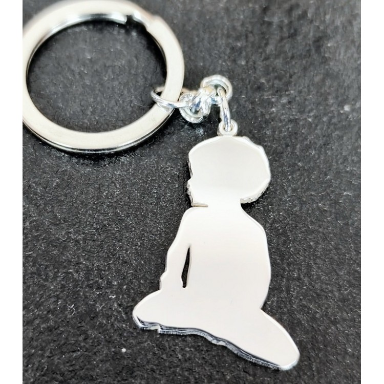 Llaveros perros personalizados siluetas en plata de ley