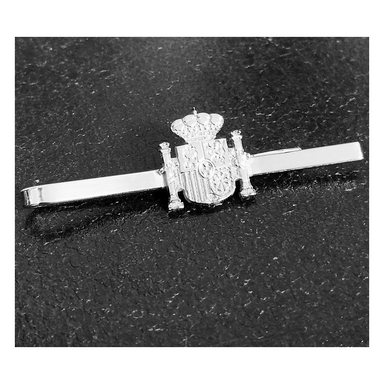 Pisacorbatas escudos de España plata de ley