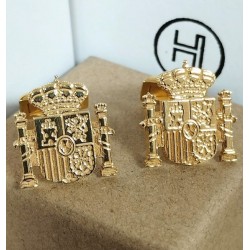 Gemelos Escudo de España Plata de Ley