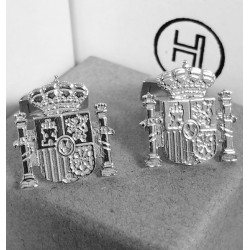 Gemelos Escudo de España Plata de Ley