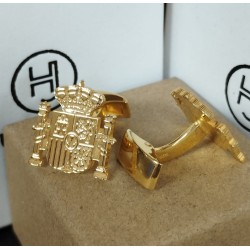 Gemelos Escudo de España Plata de Ley