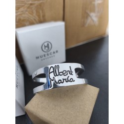 Brazalete  personalizado en plata de ley hecho a mano