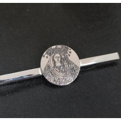 Pisacorbatas personalizado con círculo grabado