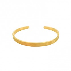 Pulseras para grabar de acero solo o dorada