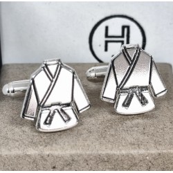 Gemelos kimono en plata de ley