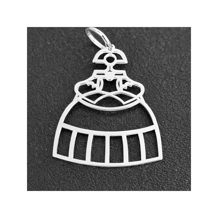 Colgante Menina  plata de ley