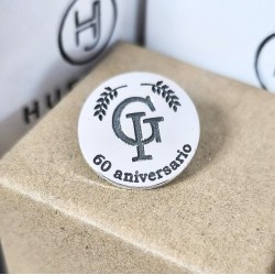 Pins grabados circulares plata de ley