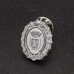 Insignia Policia local en plata de ley