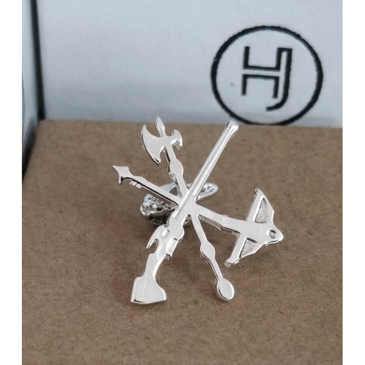 Pin Legión española en plata de ley