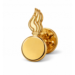 Pin artillería en plata de ley