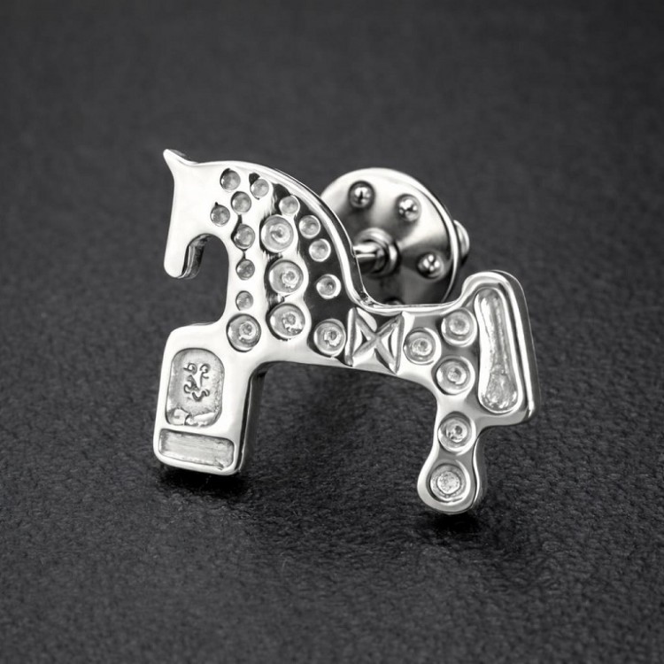 Pin caballo de Soria plata de ley