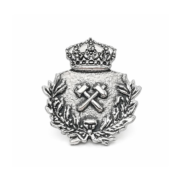 Insignia ingeniero de minas plata de ley
