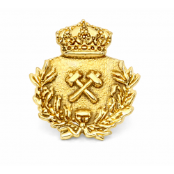 Insignia ingeniero de minas plata de ley