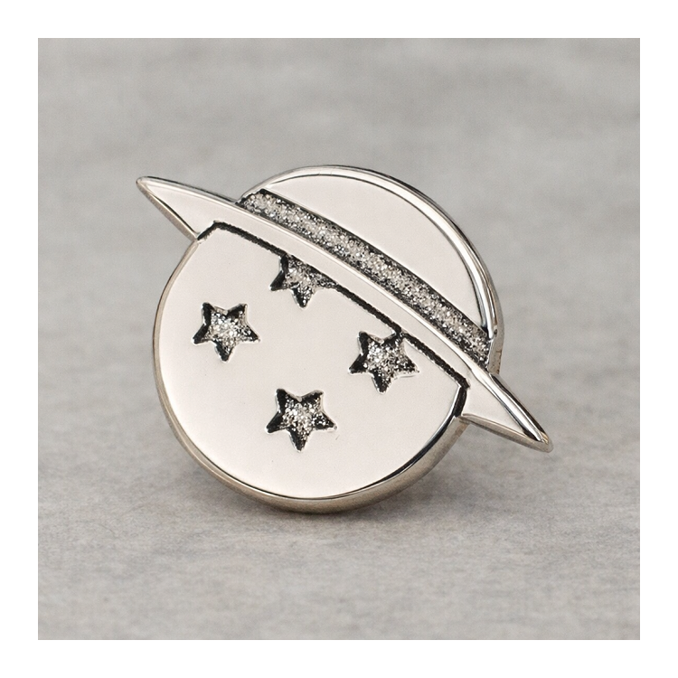 Pin bola sombrero en plata de ley