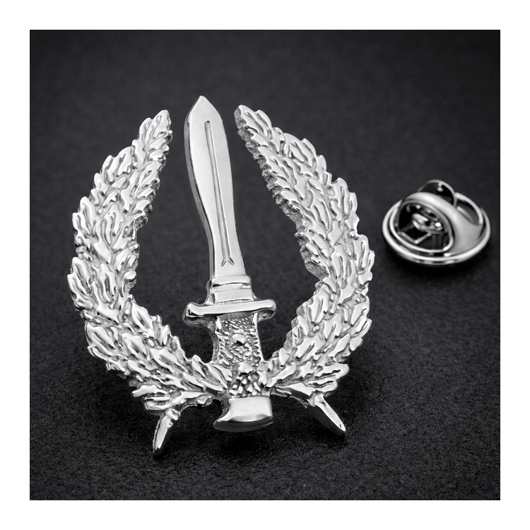 Insignia GOE ( Grupo operaciones especiales) en plata de ley