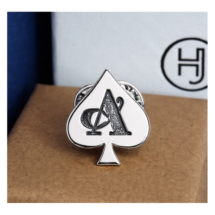 Pin picas grabadas plata de ley