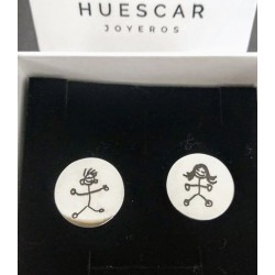 Gemelos personalizados con su diseño en acero inoxidable