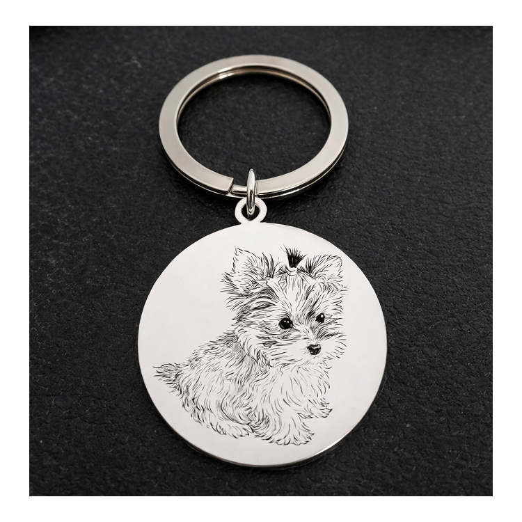 Llaveros Mascotas ( perros , gatos ...) acero inox