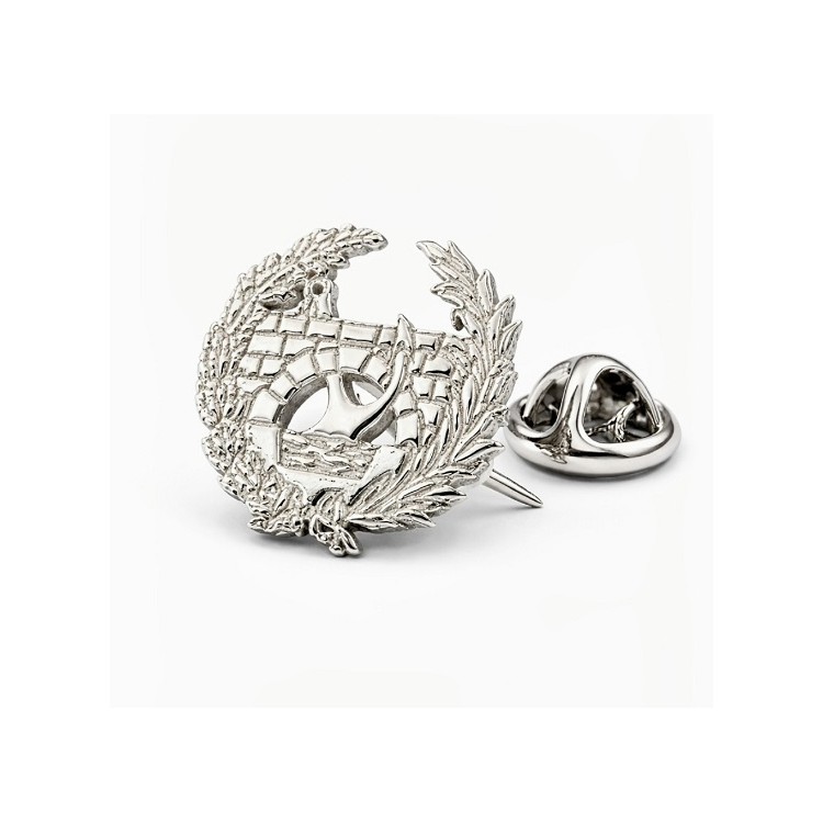 Pin Ingeniero de caminos en plata de ley