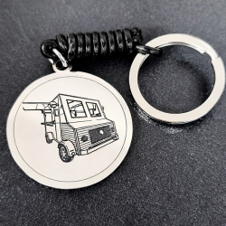 Llaveros personalizados como quieras cuero y acero inox