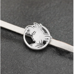 Pisacorbatas para frikis en plata de ley