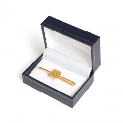 Pisacorbatas personalizado con óvalo grabado