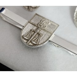 Pisacorbatas de insignias militares y policias plata de ley
