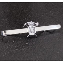 Pisacorbatas de insignias militares y policias plata de ley