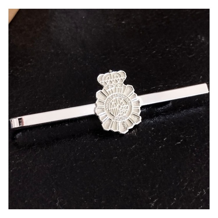 Pisacorbatas de insignias militares y policias plata de ley