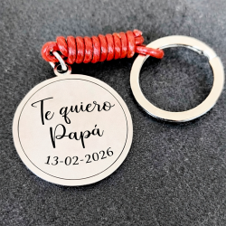 Llaveros regalo Padre en acero inox.