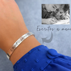 Pulsera personalizada de plata Unisex