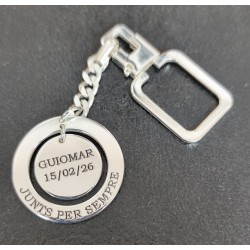 Llaveros para grabar en plata de ley