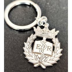 Llavero insignia Medicina personalizado plata de ley