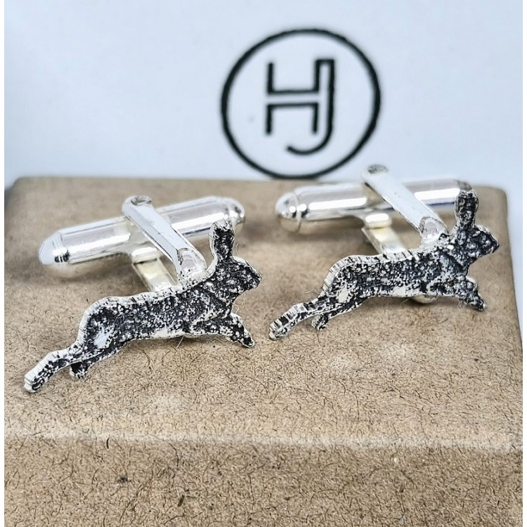 Gemelos liebres plata de ley