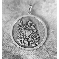 Medallas personalizadas de Virgenes y cristos en relieve plata de ley