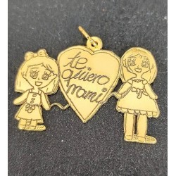 Colgantes DIBUJOS personalizados chapados oro