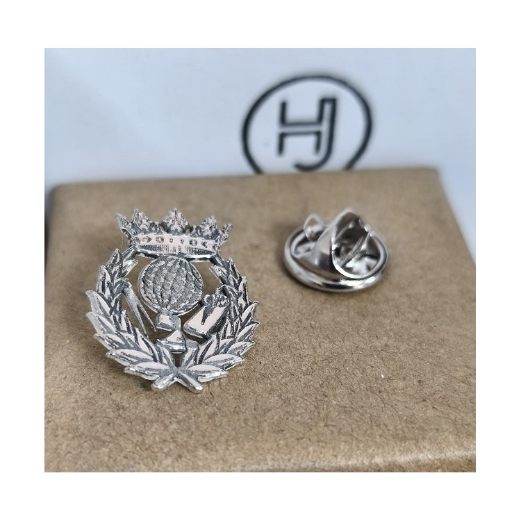 Pin de Magisterio en plata de ley