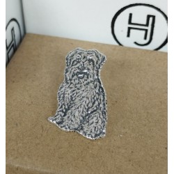 Pins de perros o gatos en plata de ley