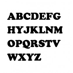 Gemelos de letras  en plata de ley