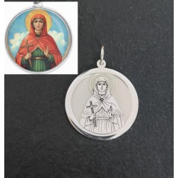 Medallas personalizadas de Virgenes y cristos en relieve plata de ley