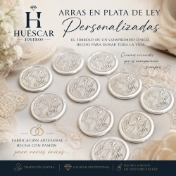 Arras de Bodas personalizadas en plata de ley y acero inoxidable , POR ENCARGO - PRESUPUESTO PREVIO
