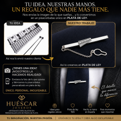 Pisacorbatas  instrumentos musicales plata de ley