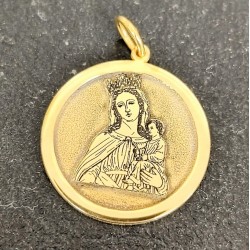 Medallas personalizadas de Virgenes y cristos en relieve plata de ley