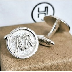Gemelos para novios ENCARGO y presupuesto previo iniciales en relieve
