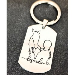 LLAVERO PERSONALIZADO EN ACERO INOX.