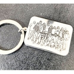 Llavero cuadrado o rectangular  personalizado como quieras