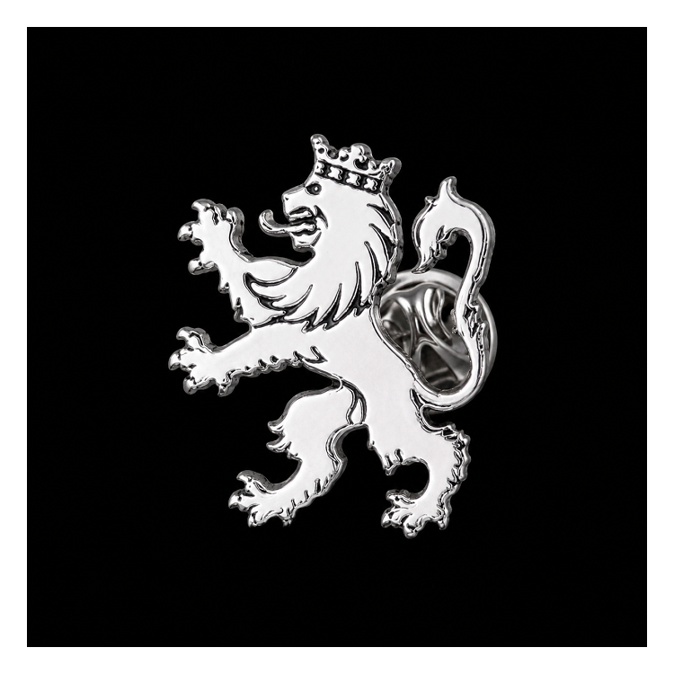 Pin León plata de ley