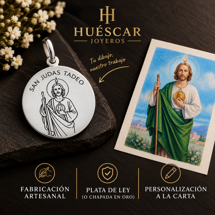 Medalla virgenes, santos o cristos grabados + cadena opcional