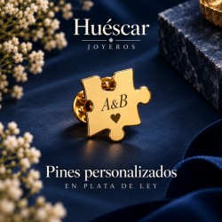 Pin personalizado con la forma que quieras plata de ley